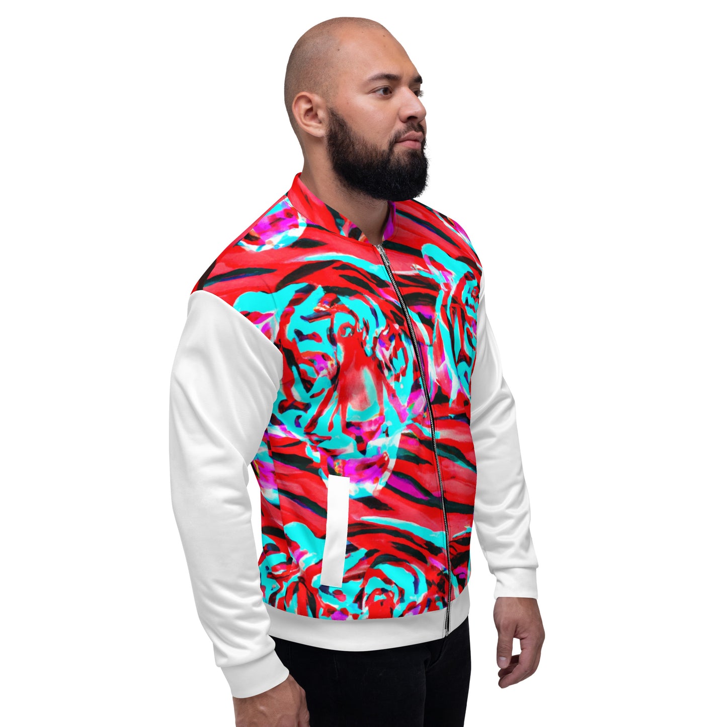 Tiger Retro Mash-Up Bomber Jacket