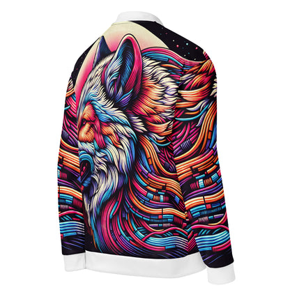 Wolf Art Bomber Jacket Adult Vibrant Artistic All Over Print Full Zip Soft Shell