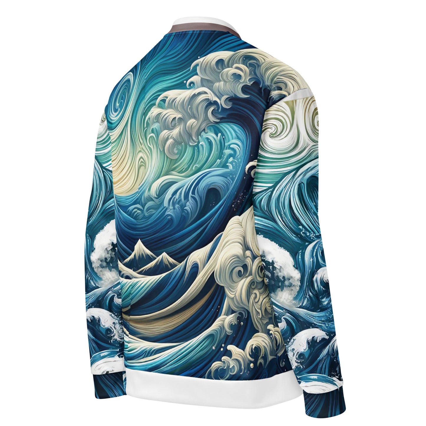 The Great Flood Bomber Jacket – Unisex Artistic All-Over Print Graphic, Men's Women's Festival Outerwear